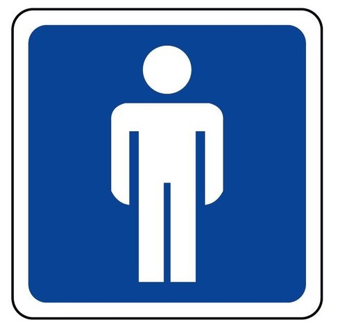 Adesivo segnaletica toilette - segnaletica,