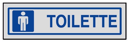 Adesivo segnaletica toilette